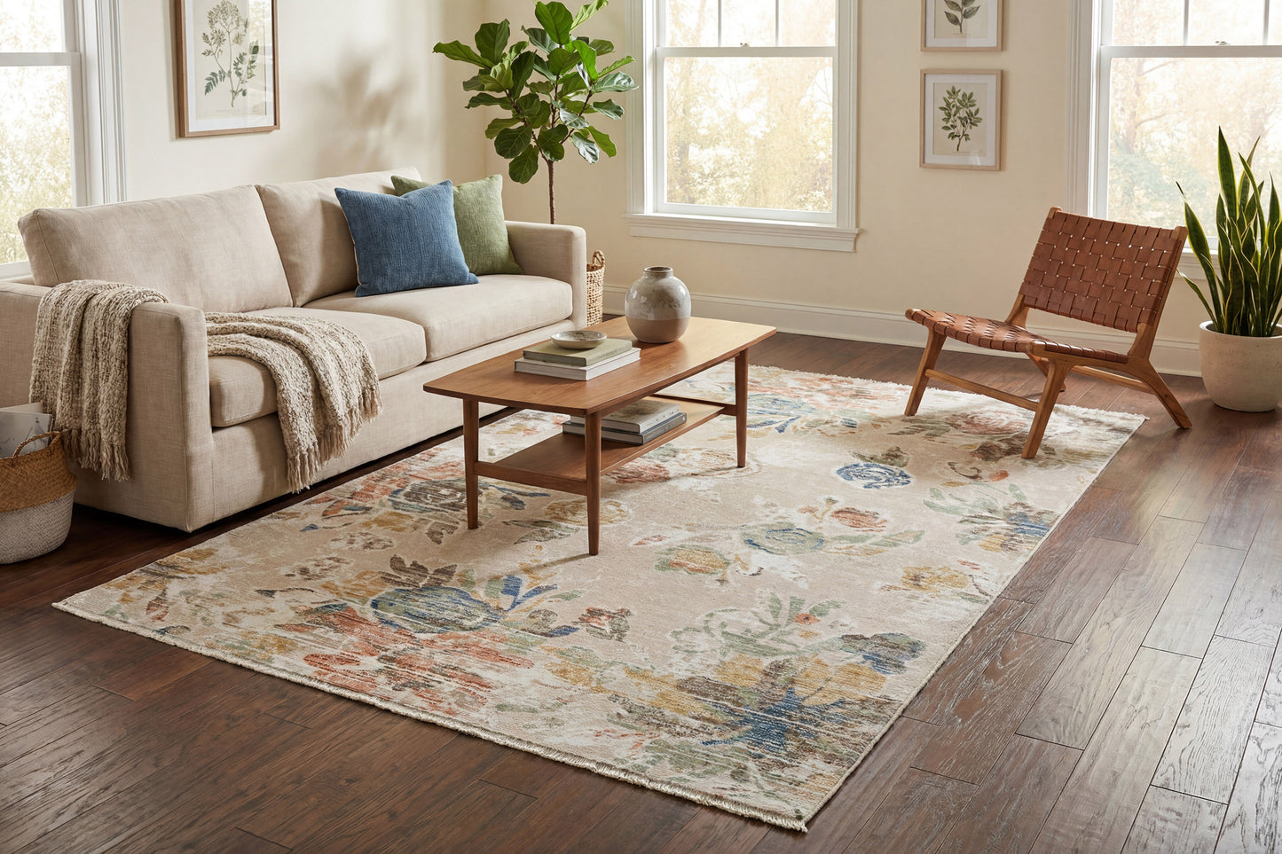 Botanica 13360-899 Beige/Multi Area Rug