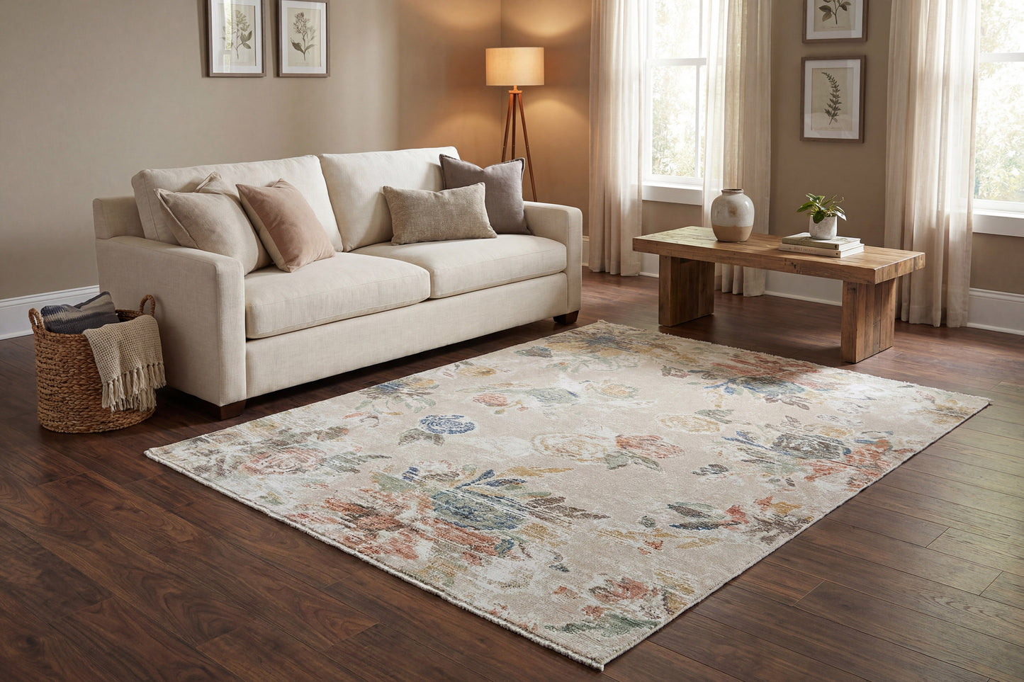 Botanica 13360-899 Beige/Multi Area Rug