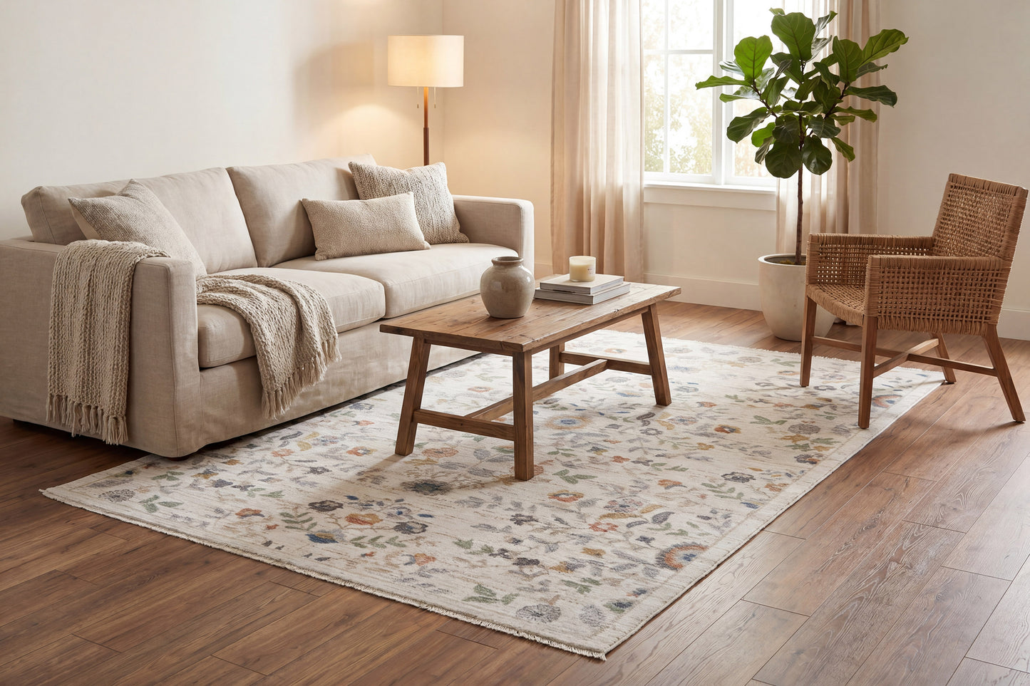 Botanica 13359-199 Ivory/Multi Area Rug