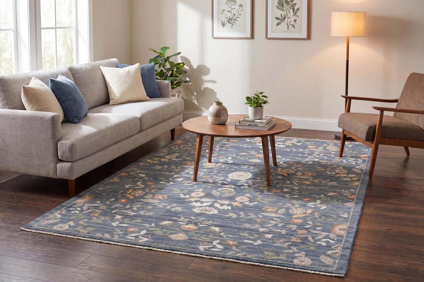 Botanica 13359-599 Navy/Multi Area Rug