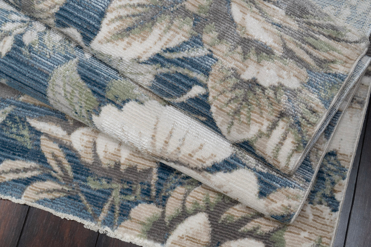 Botanica 13361-580 Navy/Beige Area Rug