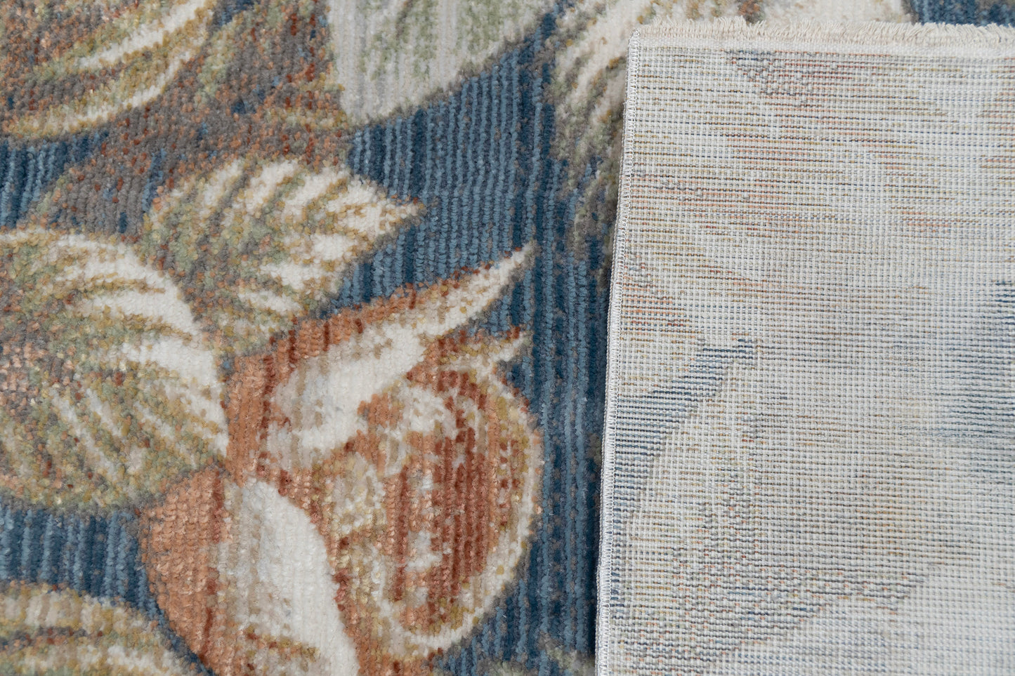 Botanica 13361-583 Navy/Beige/Coral Area Rug
