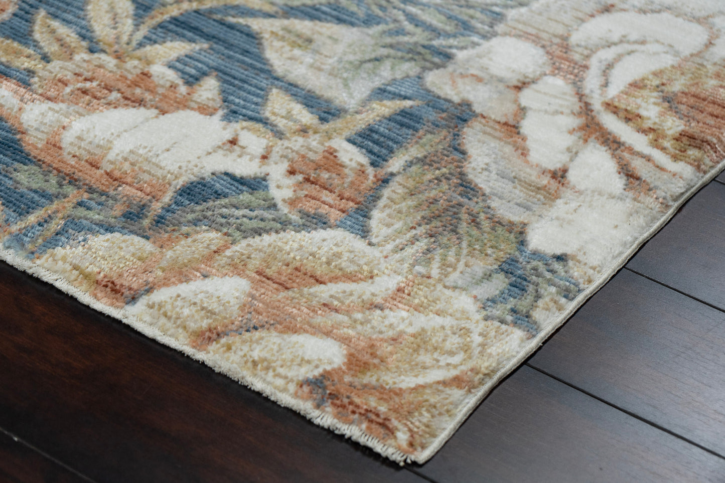 Botanica 13361-583 Navy/Beige/Coral Area Rug