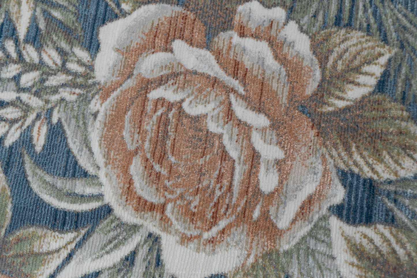 Botanica 13361-583 Navy/Beige/Coral Area Rug