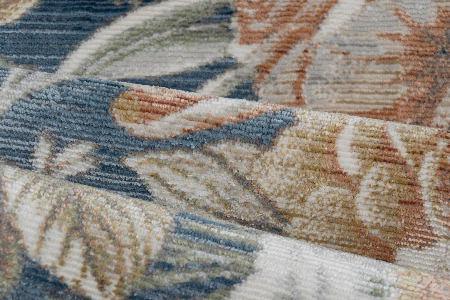 Botanica 13361-583 Navy/Beige/Coral Area Rug