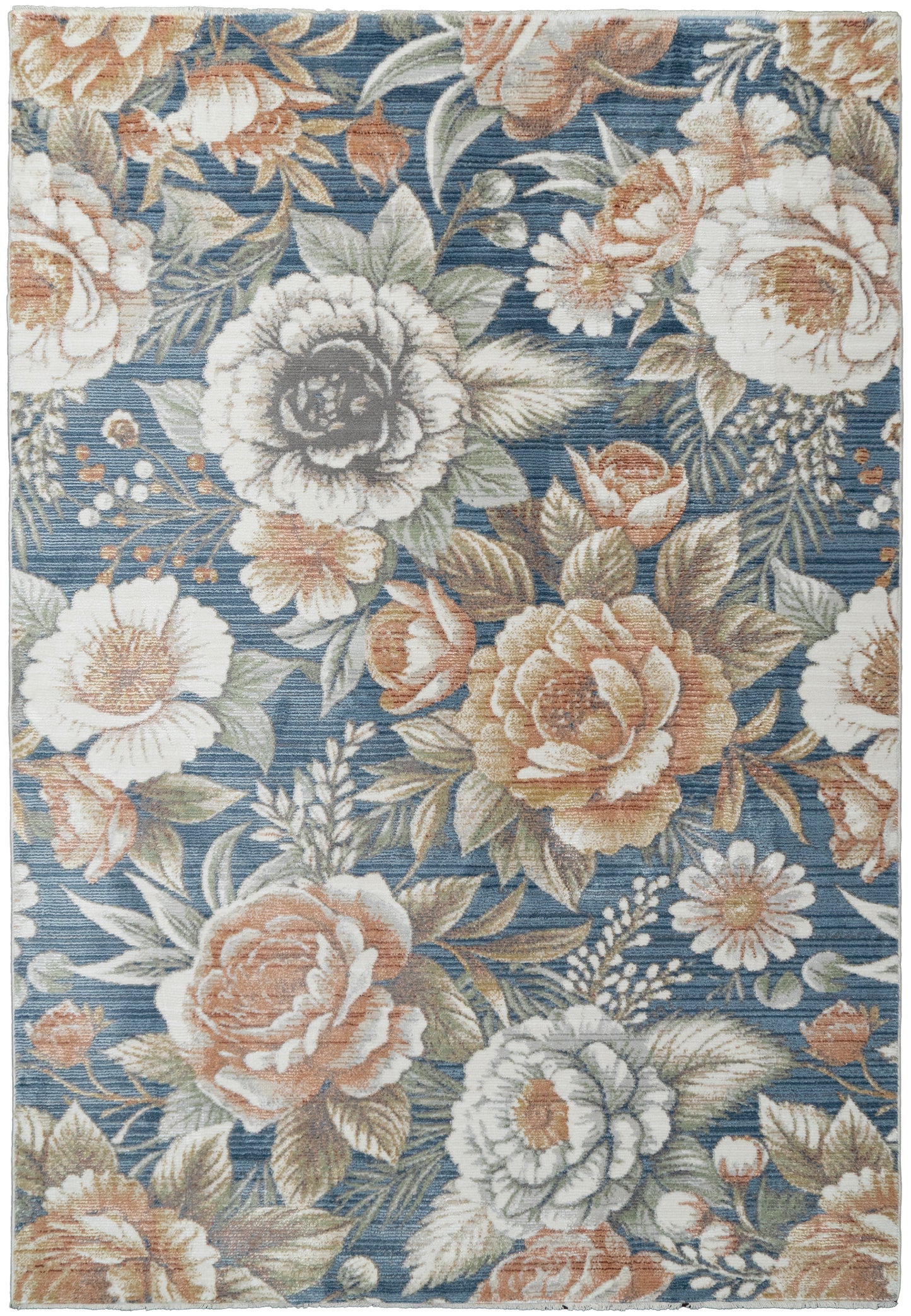 Botanica 13361-583 Navy/Beige/Coral Area Rug