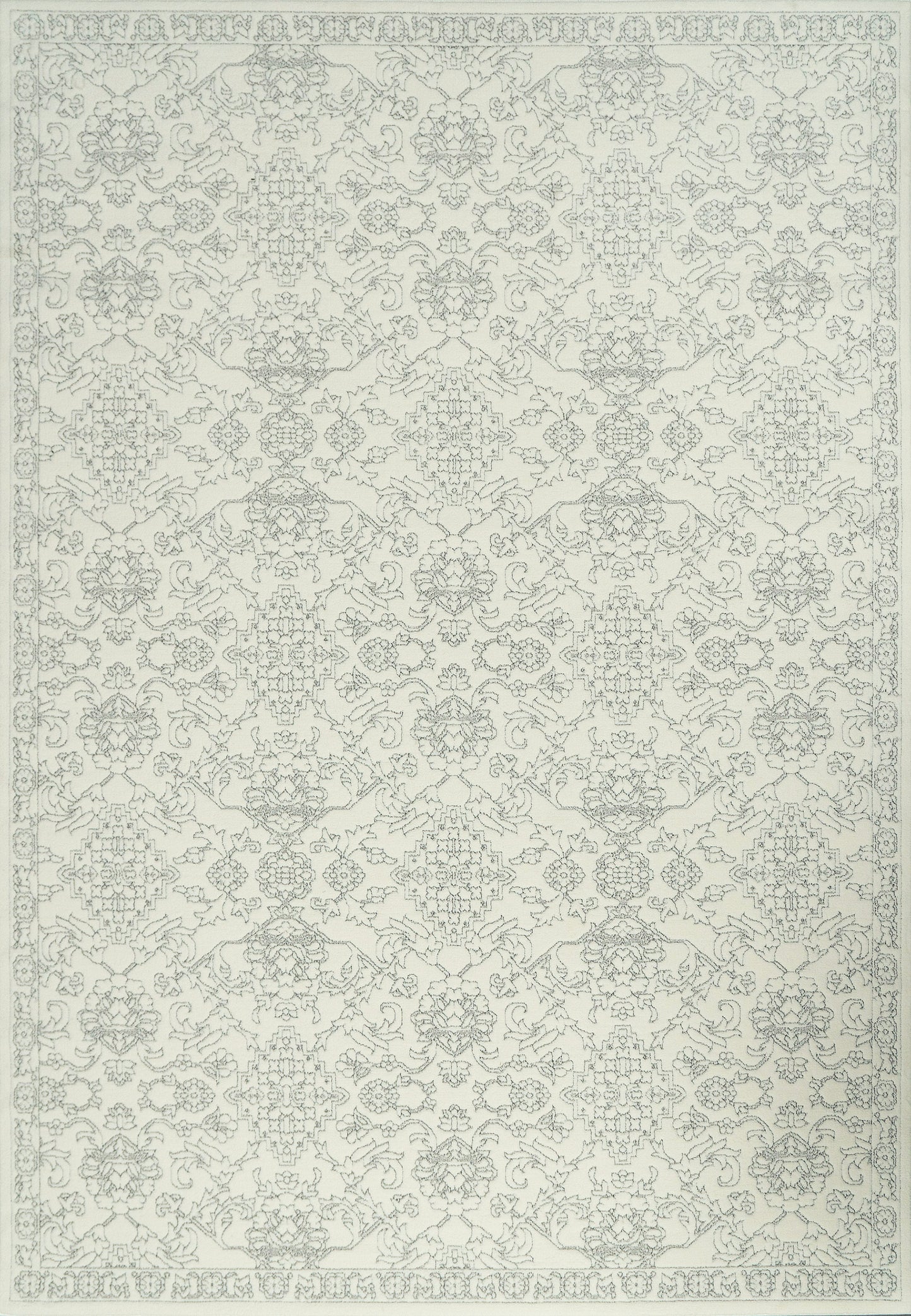 Boutique 19483-910 Grey/Cream Area Rug