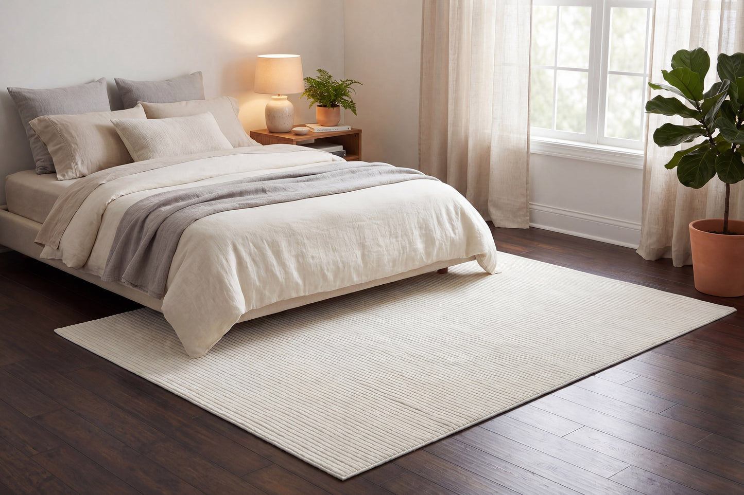 Boutique 19480-190 Ivory/Grey Area Rug