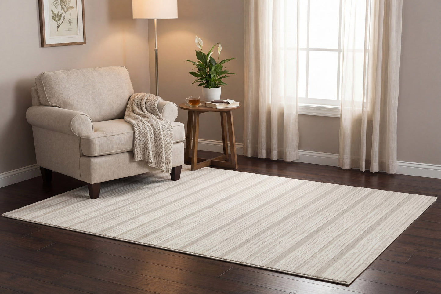 Boutique 19480-910 Grey/Cream Area Rug