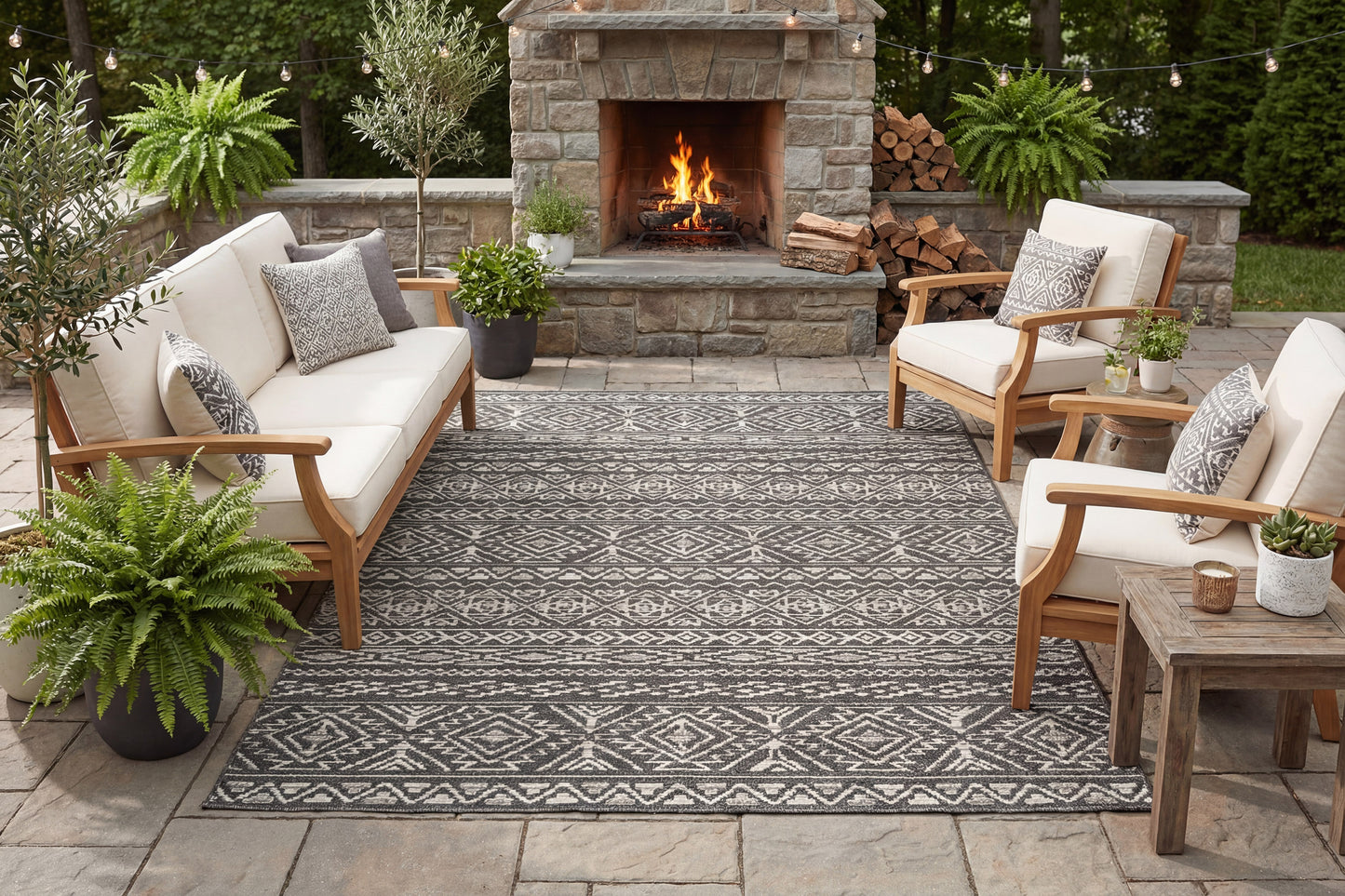 Brighton 8359-3034 Grey Area Rug