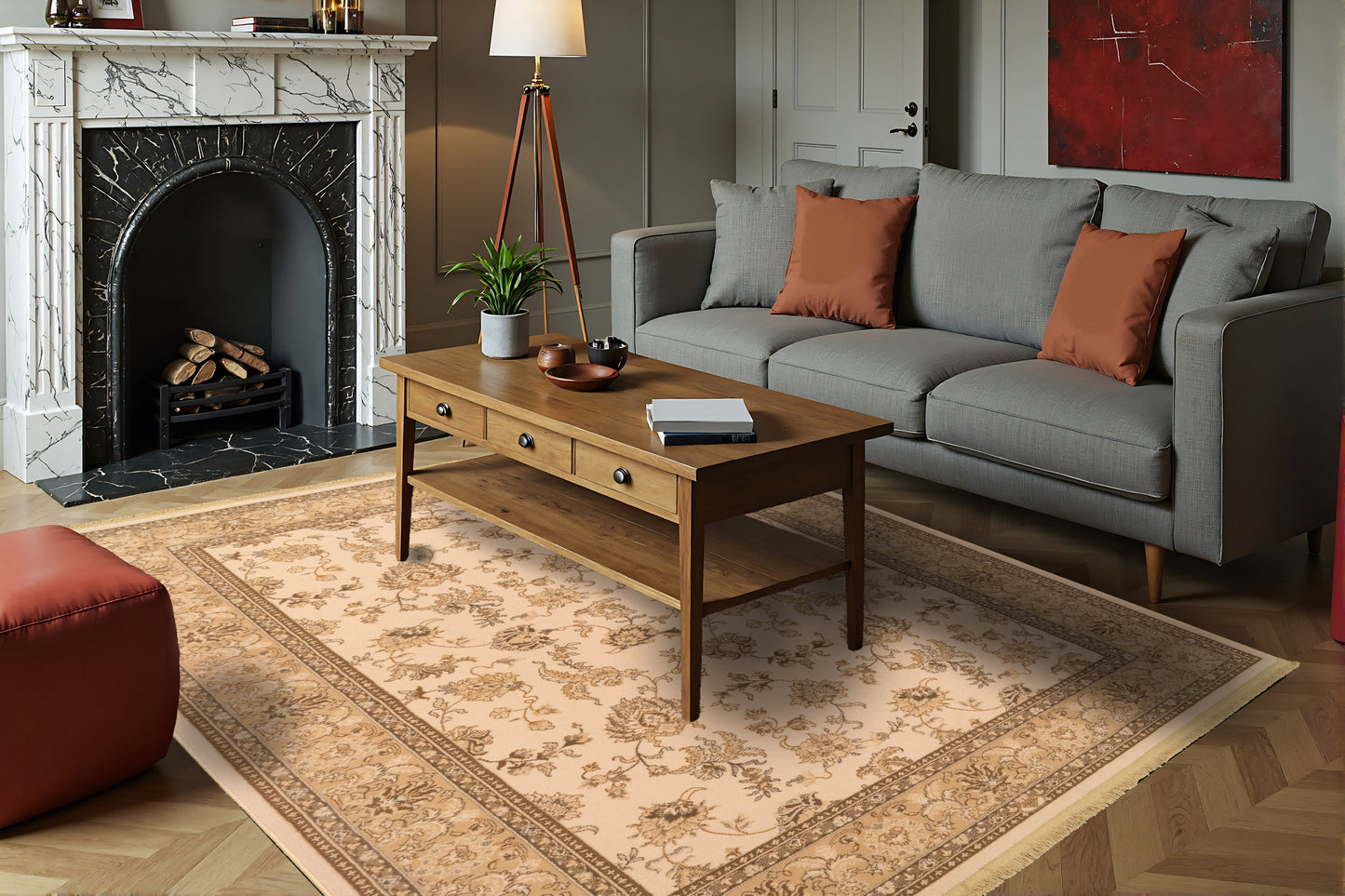 Brilliant 7226-121 Ivory Area Rug