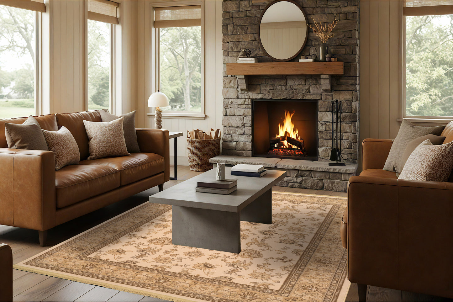Brilliant 7226-121 Ivory Area Rug
