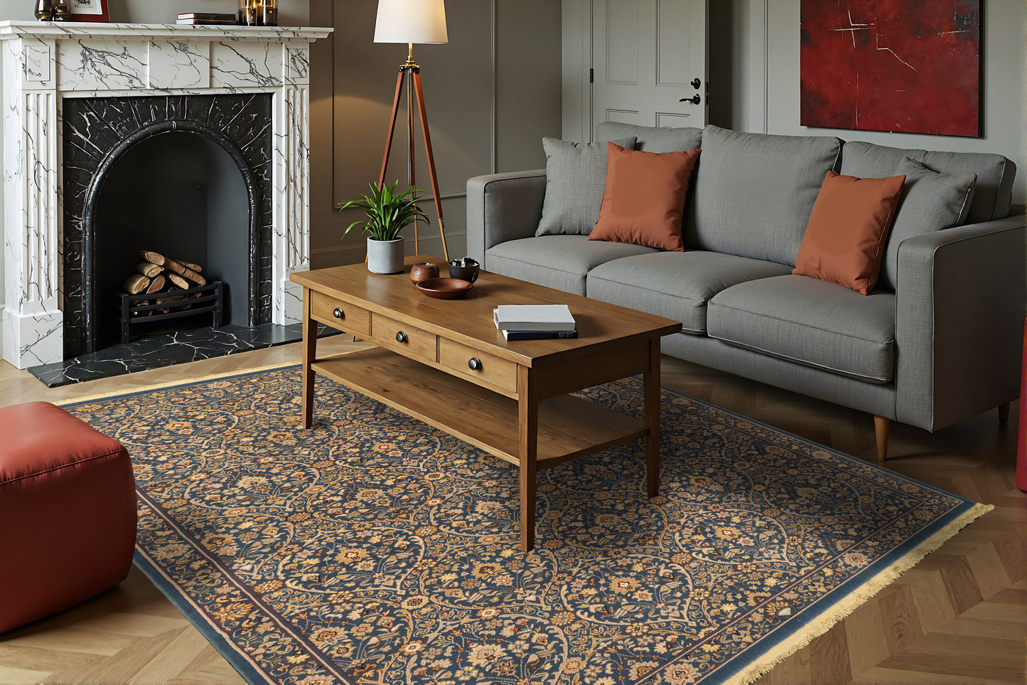 Brilliant 7278-900 Blue Area Rug