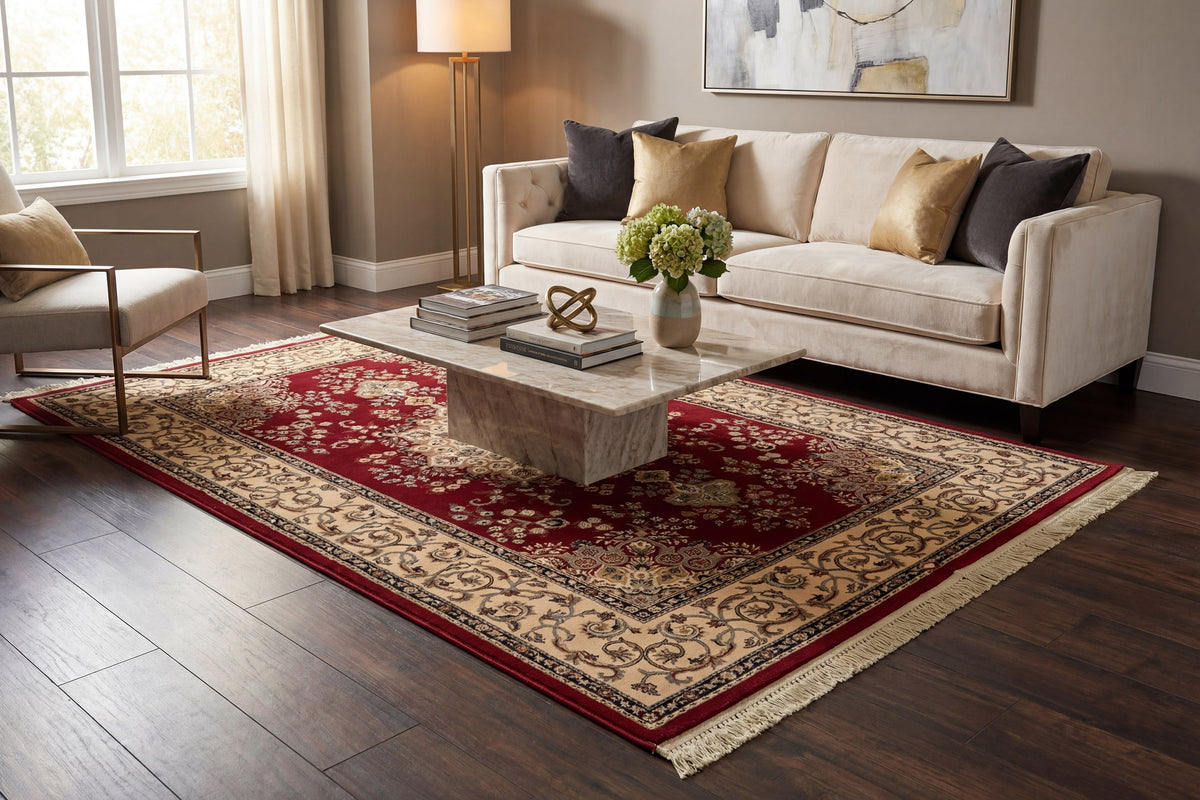 Brilliant 7201-330 Red Area Rug