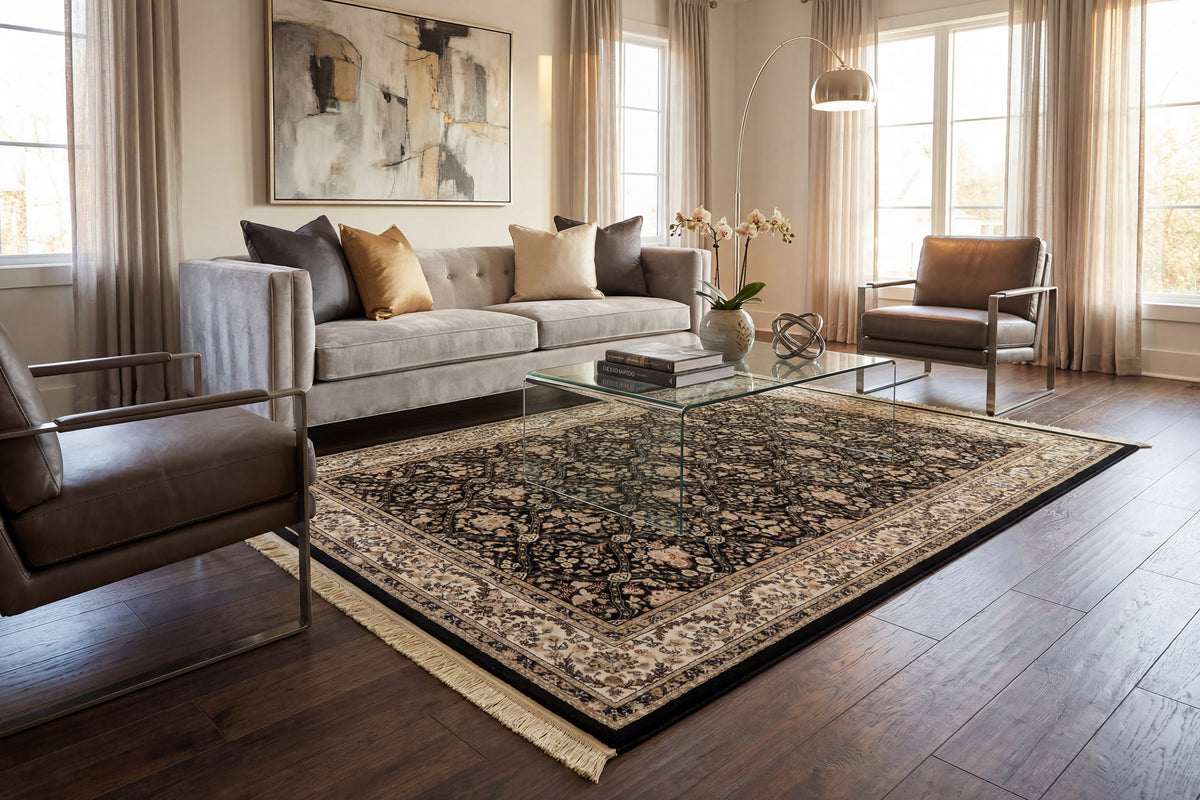 Brilliant 7211-090 Black Area Rug