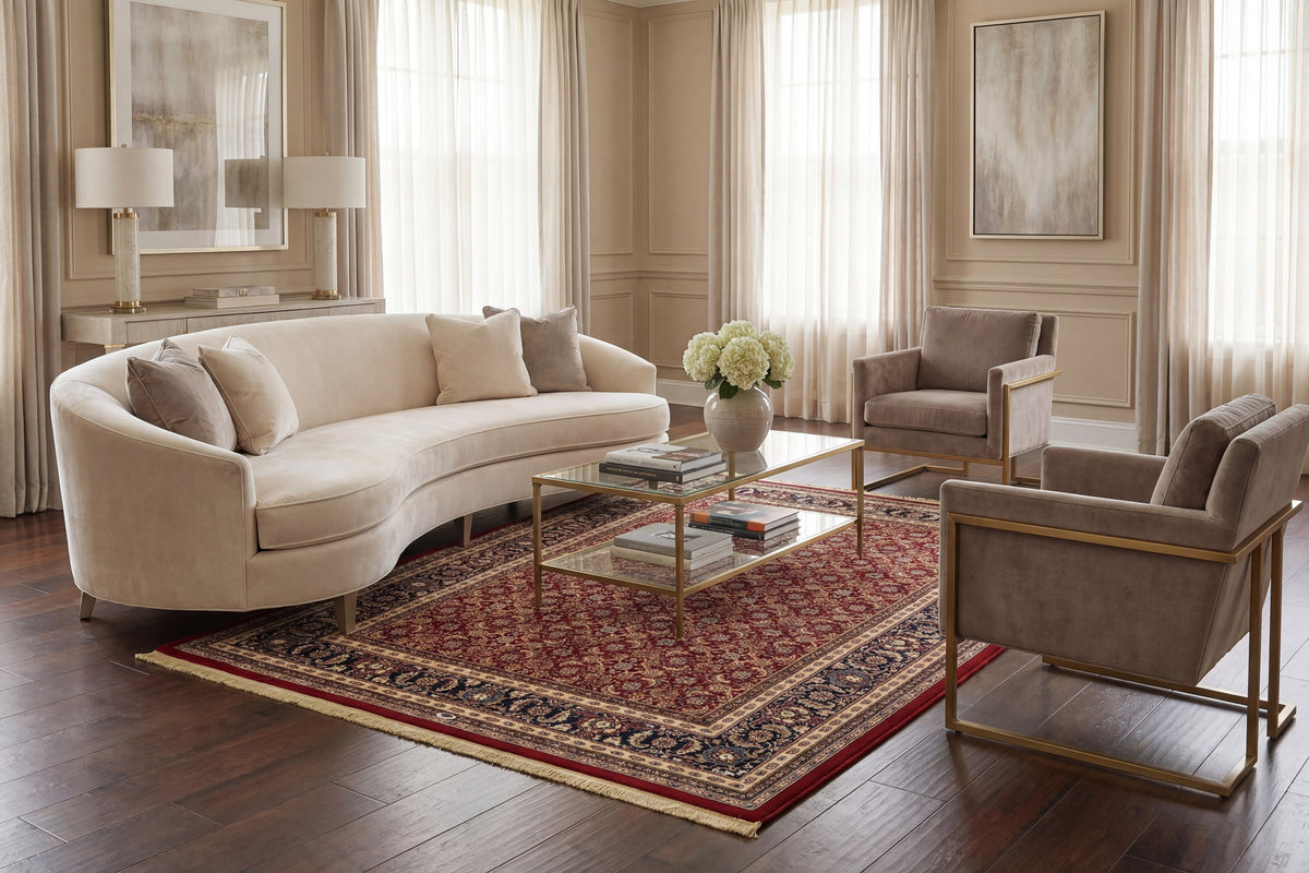 Brilliant 72240-330 Red Area Rug