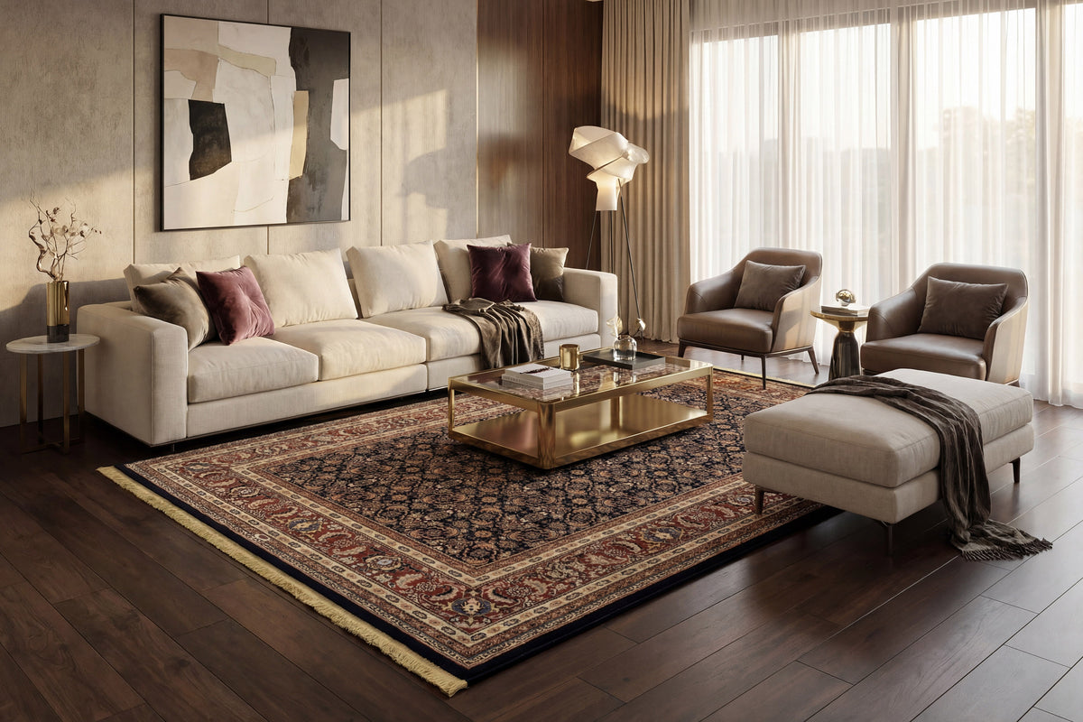 Brilliant 72240-520 Navy Area Rug