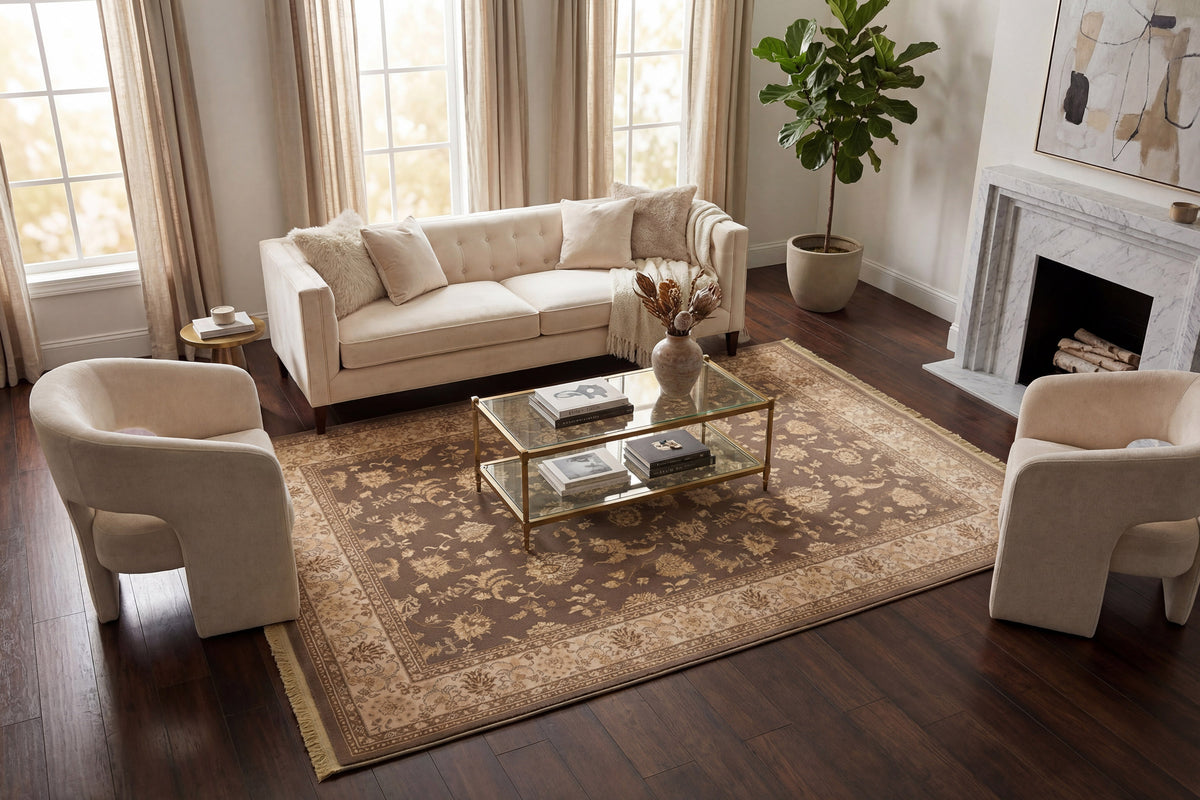 Brilliant 7226-620 Light Brown Area Rug