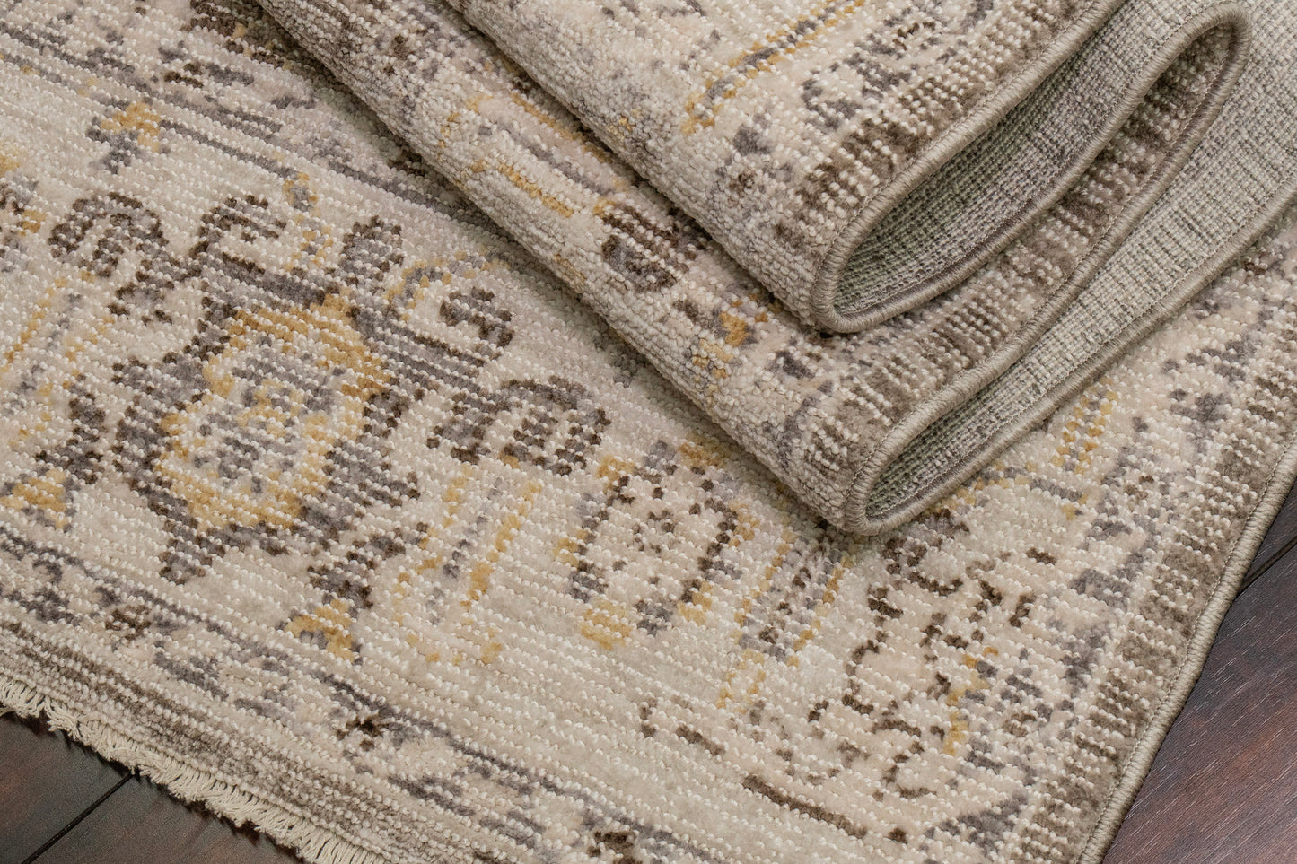 Calypso 13505-190 Ivory / Grey Area Rug