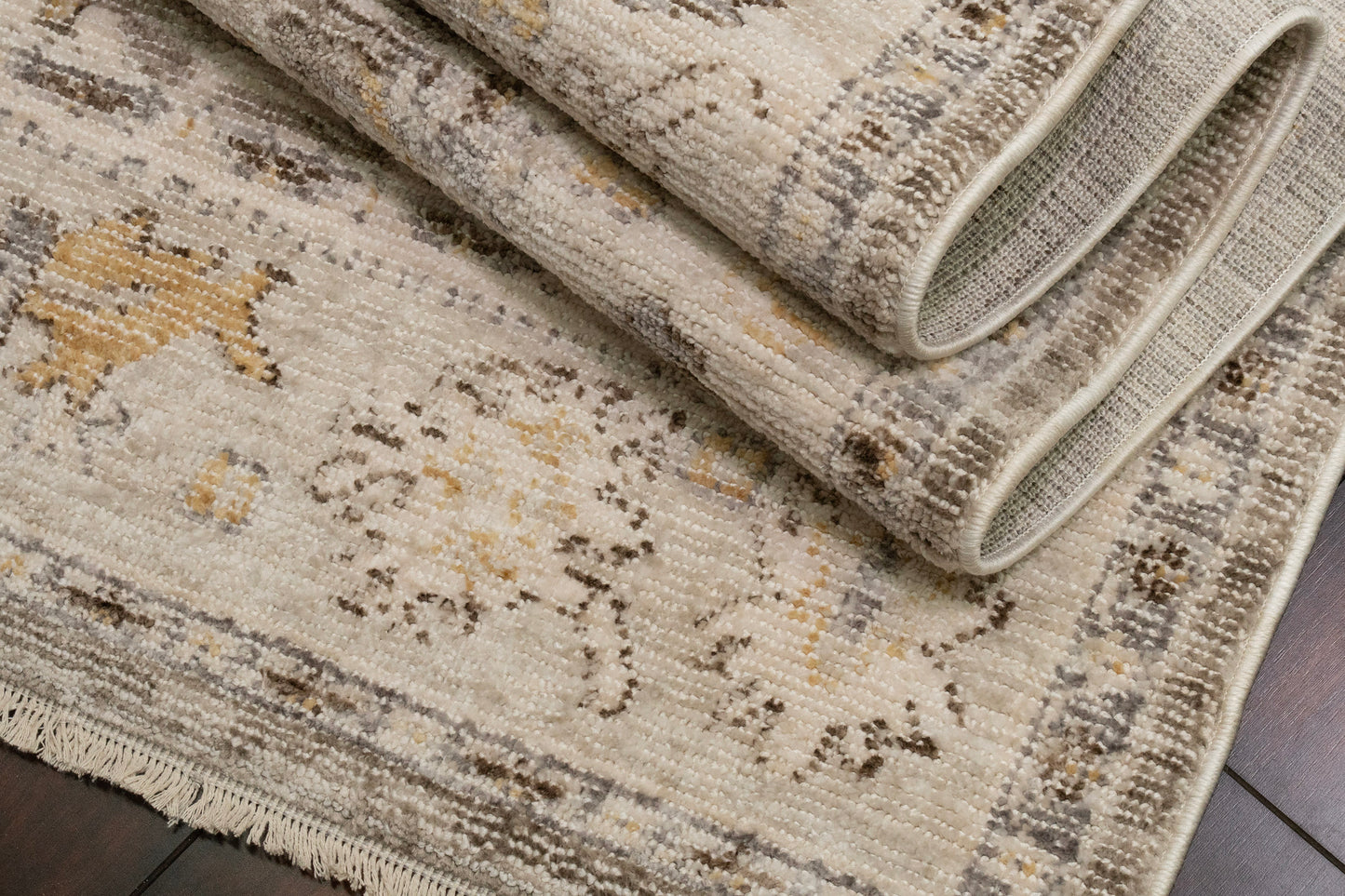 Calypso 13507-190 Ivory / Grey Area Rug
