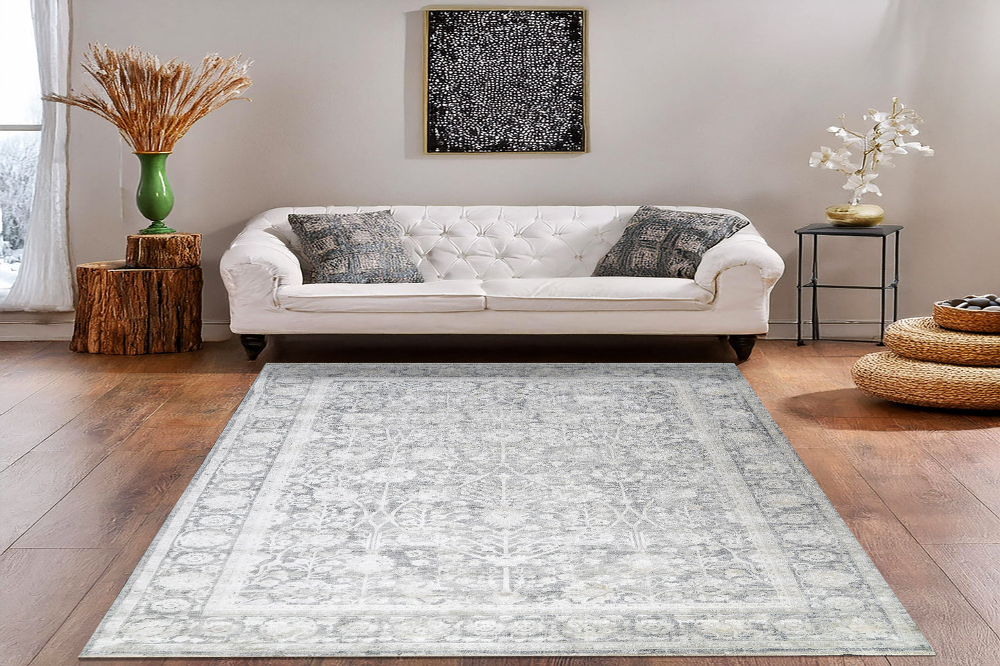 Canyon 15470-910 Grey/Cream Area Rug