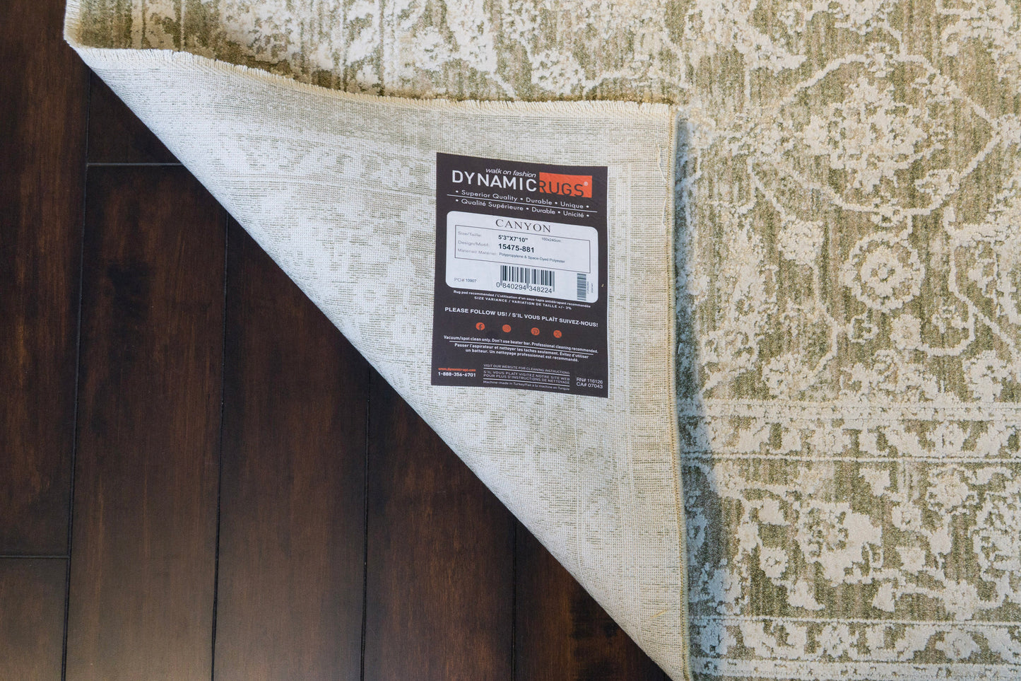 Canyon 15475-881 Beige/Light Beige/Cream Area Rug
