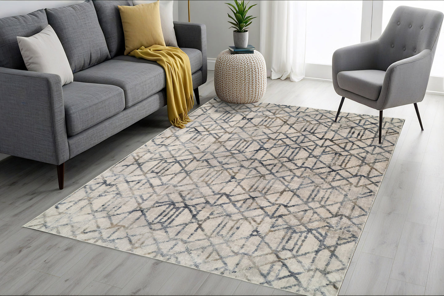 Castilla 3527-995 Grey/Multi Area Rug