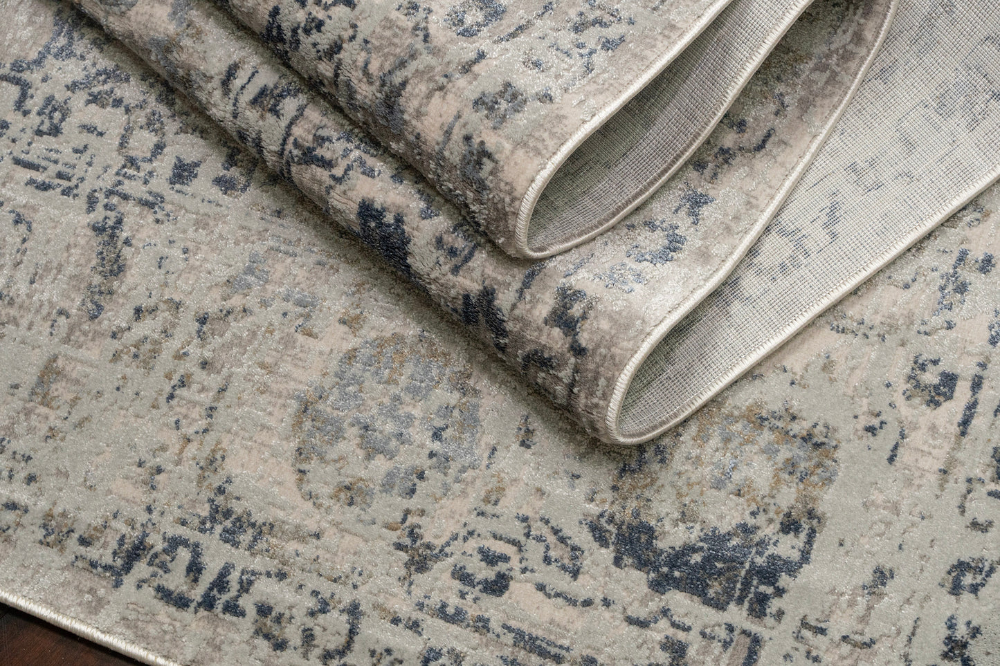 Castilla 3530-950 Grey/Blue Area Rug