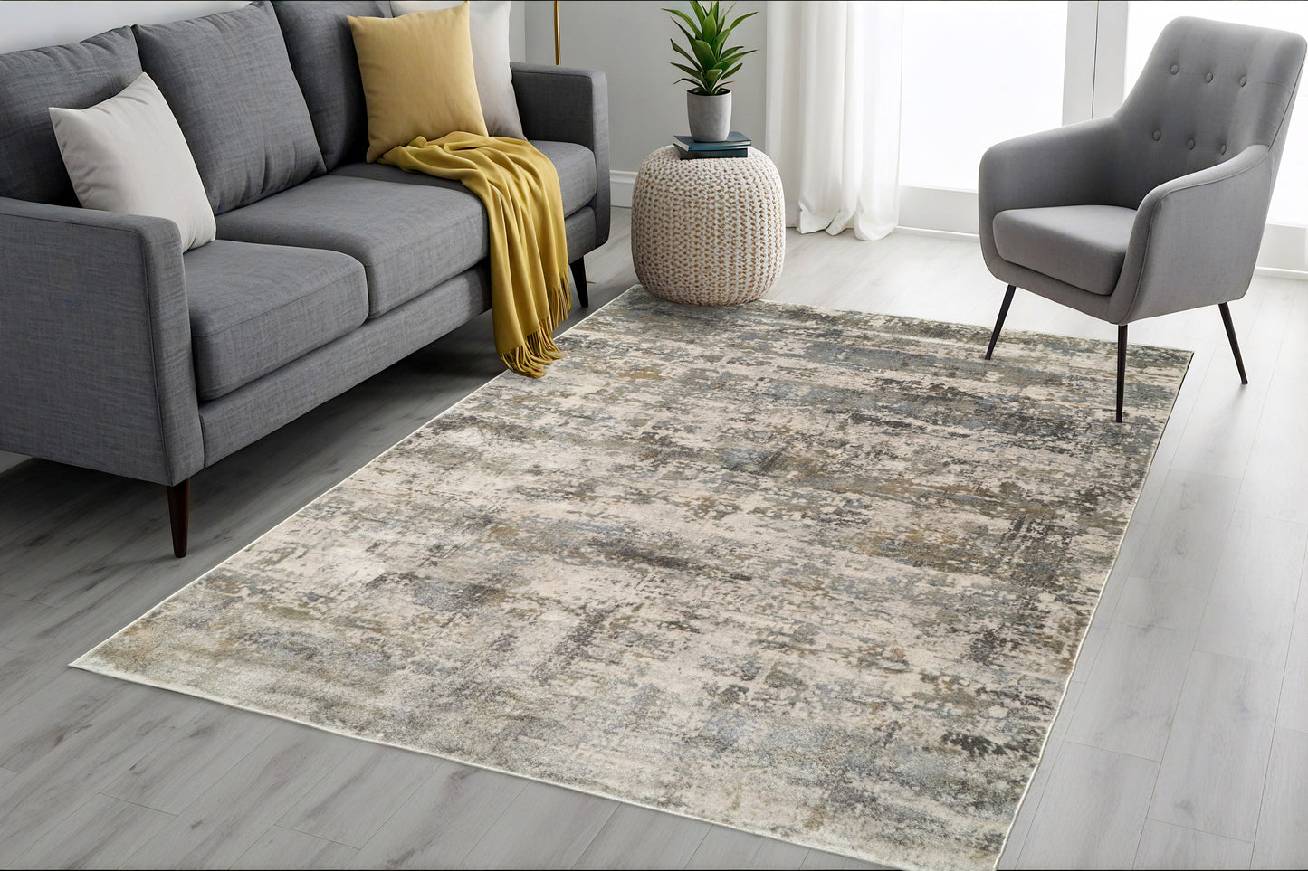 Castilla 3533-190 Cream/Grey Area Rug