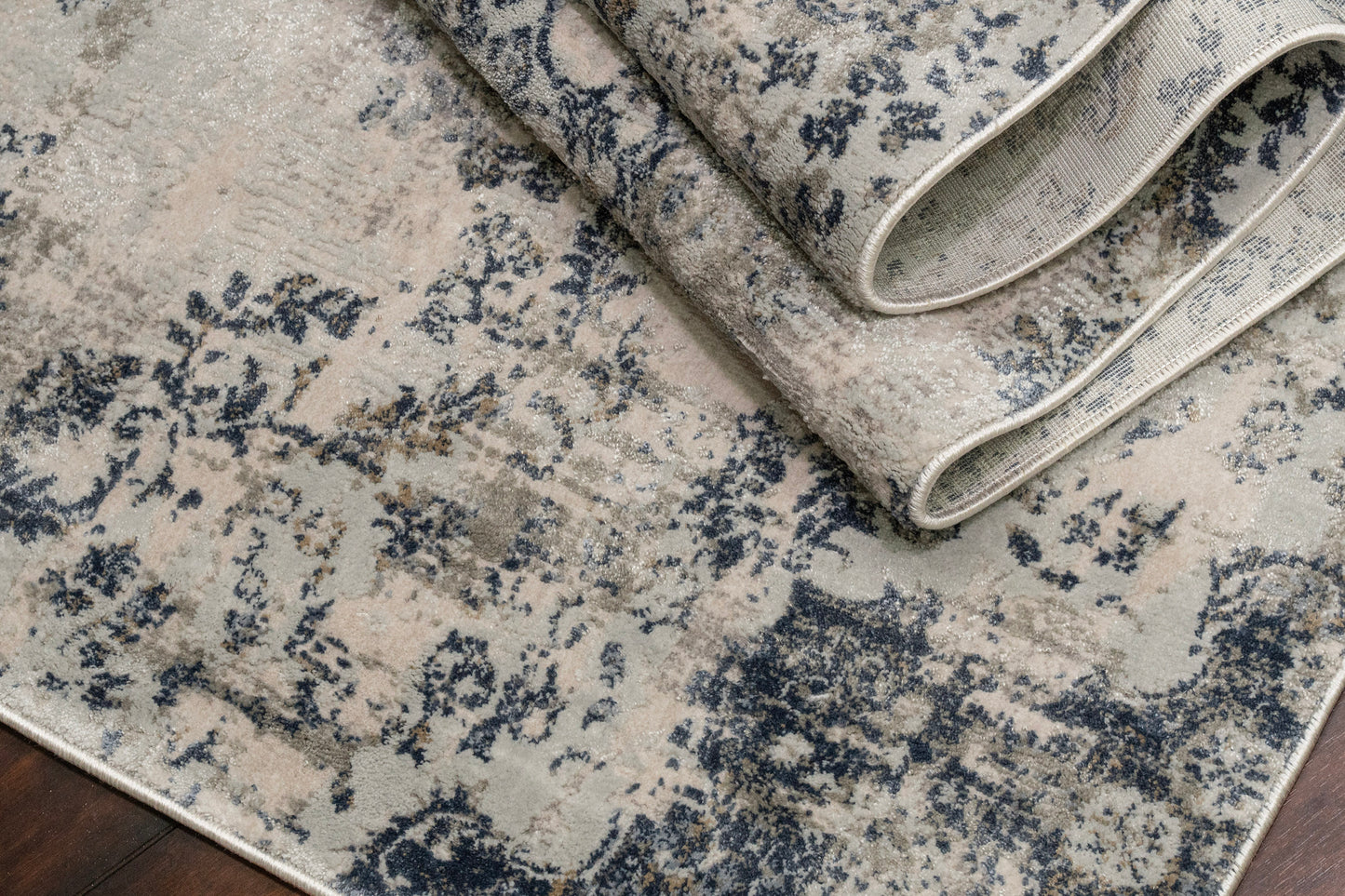 Castilla 3558-950 Grey/Blue Area Rug