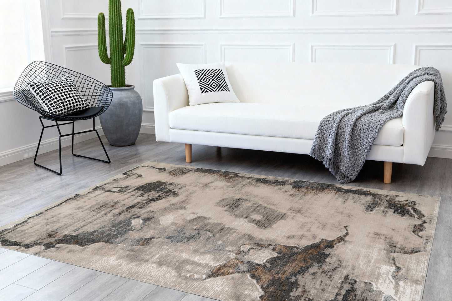 Castor 19503-910 Grey Area Rug