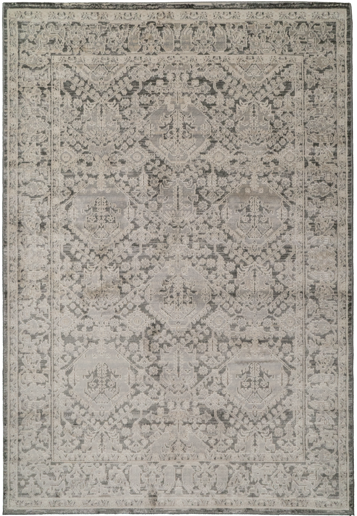 Charlotte 19900-190 Ivory/Grey Area Rug