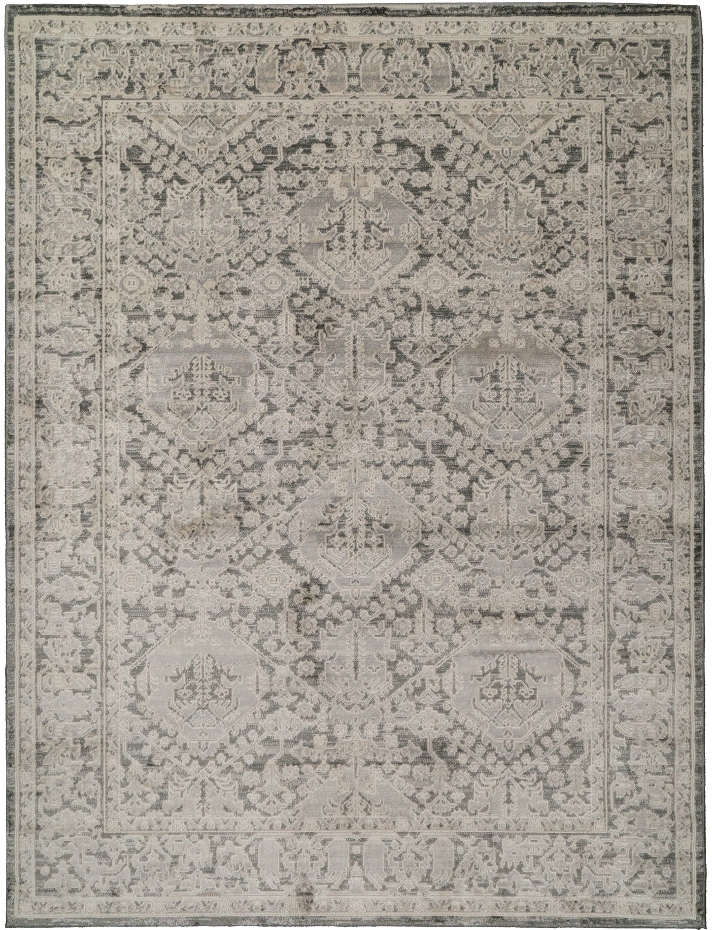 Charlotte 19900-190 Ivory/Grey Area Rug