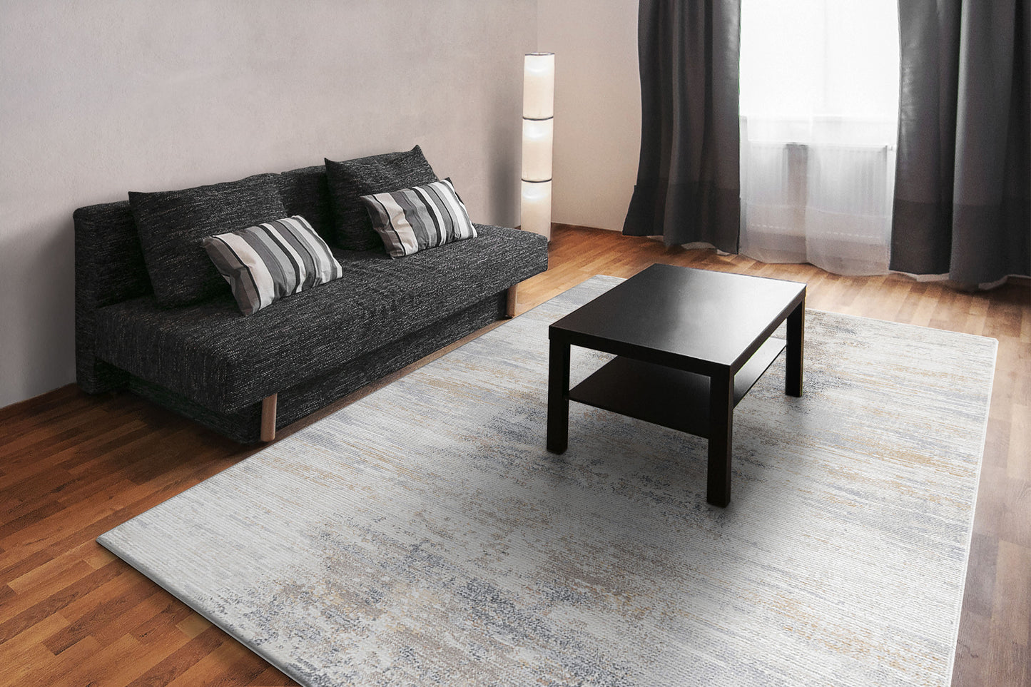Charlotte 19901-890 Beige/Grey Area Rug