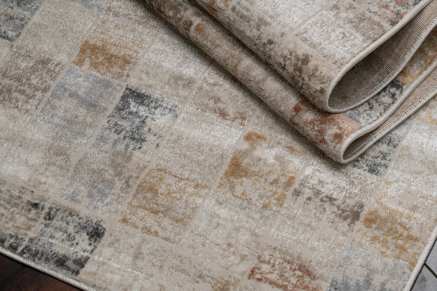 Charlotte 19902-189 Ivory/Beige/Grey Area Rug