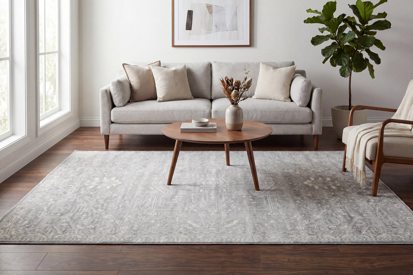 Charlotte 19903-890 Beige/Grey Area Rug