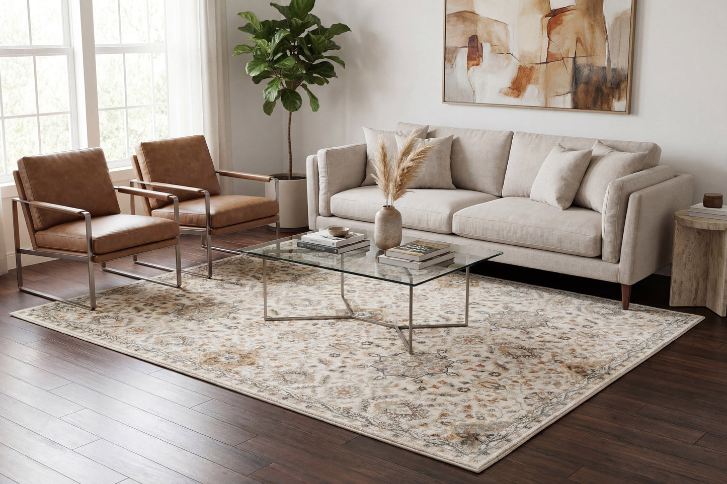 Charlotte 19905-199 Ivory/Multi Area Rug