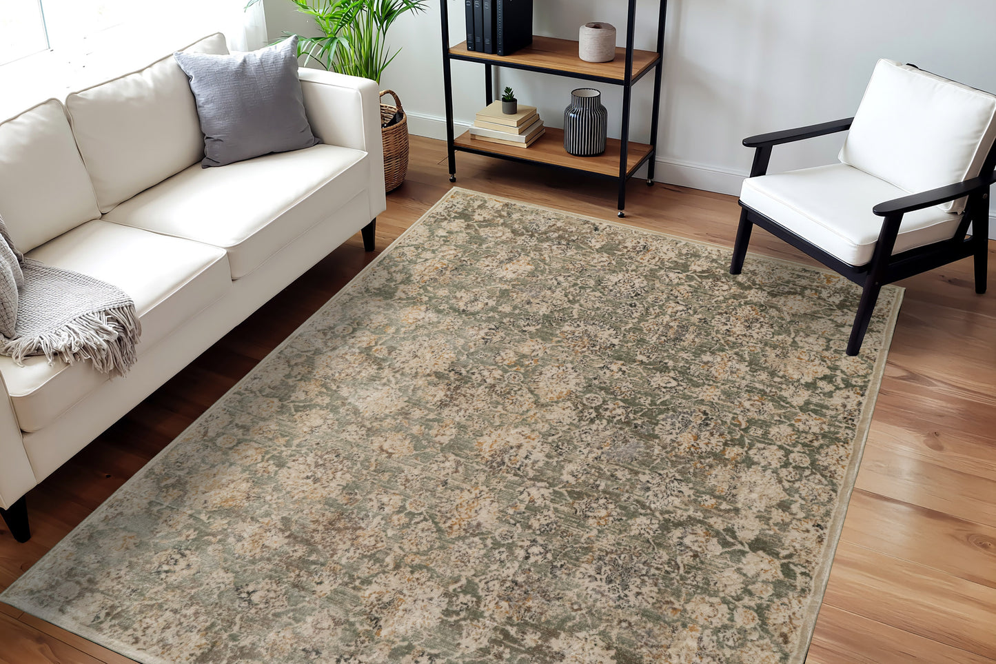 Charlotte 19906-489 Sage/Beige/Grey Area Rug