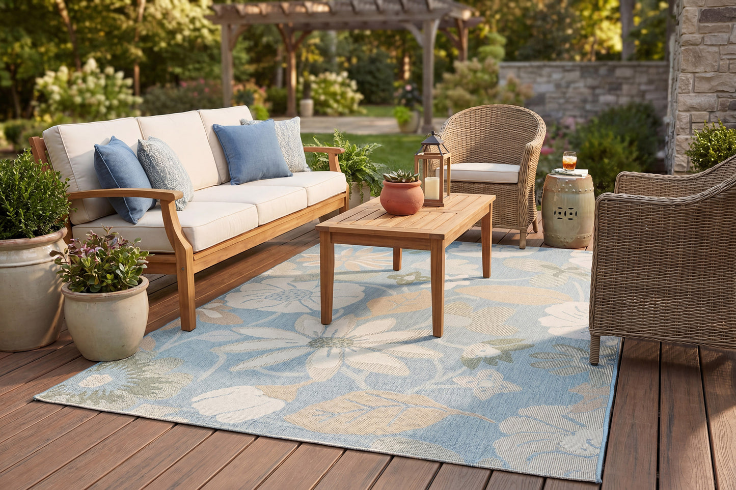 Colorburst 14154-569 Navy/Rust/Multi Area Rug