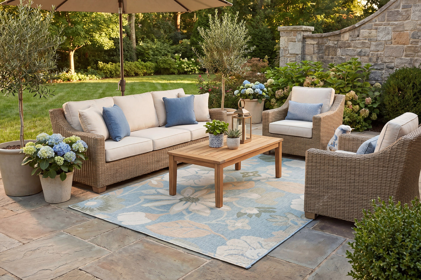 Colorburst 14154-569 Navy/Rust/Multi Area Rug