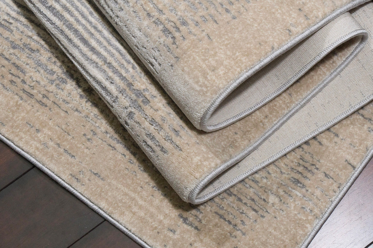 Cosmo 6830-980 Grey/Beige Area Rug