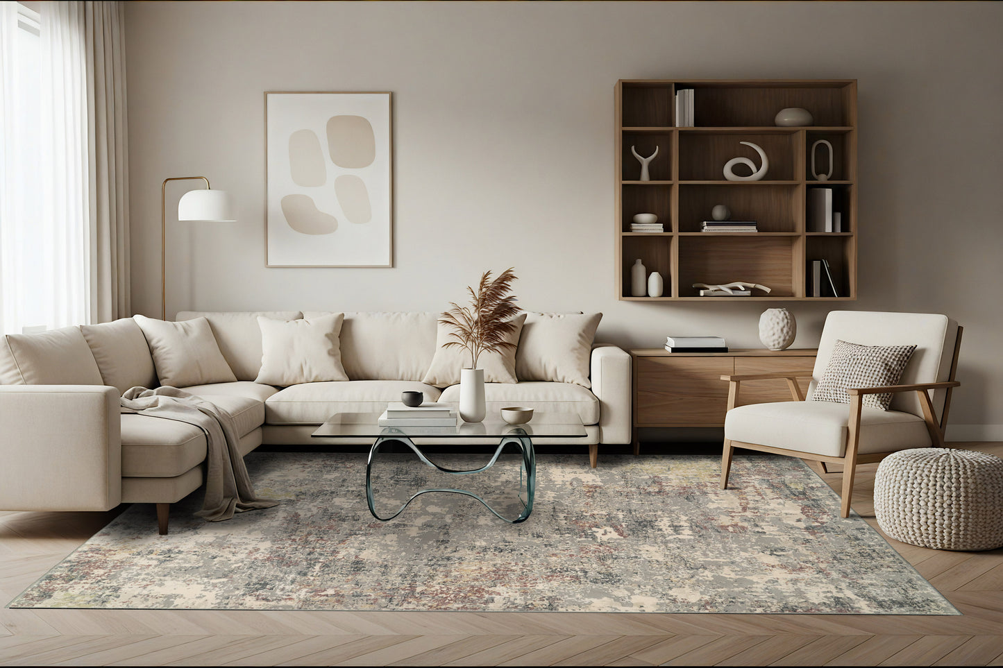 Couture 52016-6464 Grey Area Rug