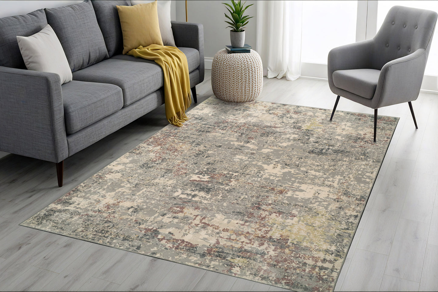 Couture 52016-6464 Grey Area Rug