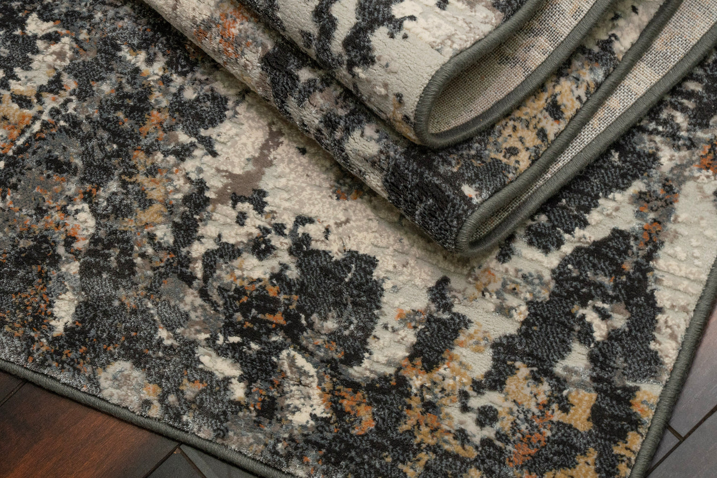 Couture 52023-3616 Charcoal/Copper Area Rug