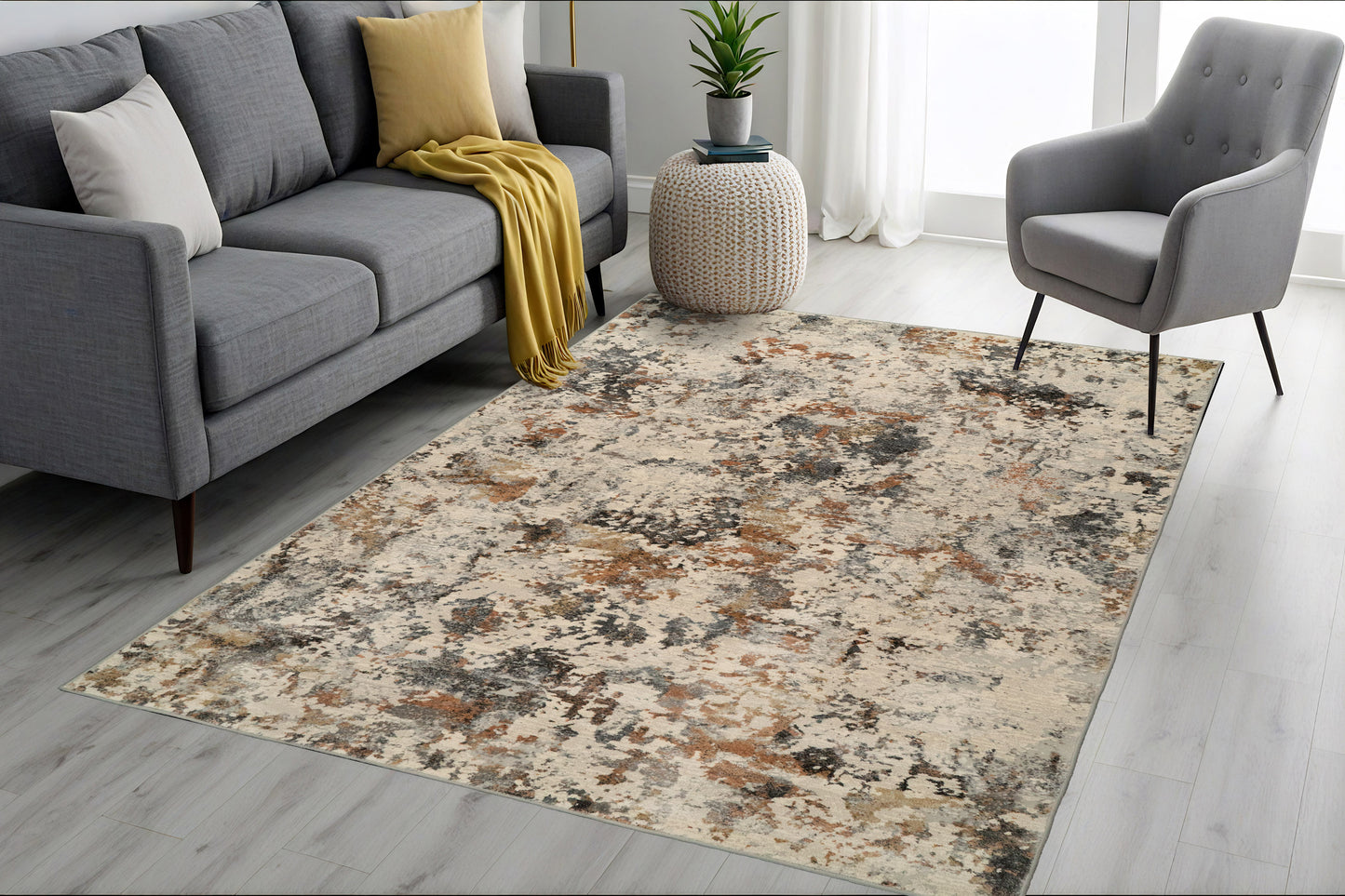 Couture 52023-6616 Ivory/Copper Area Rug