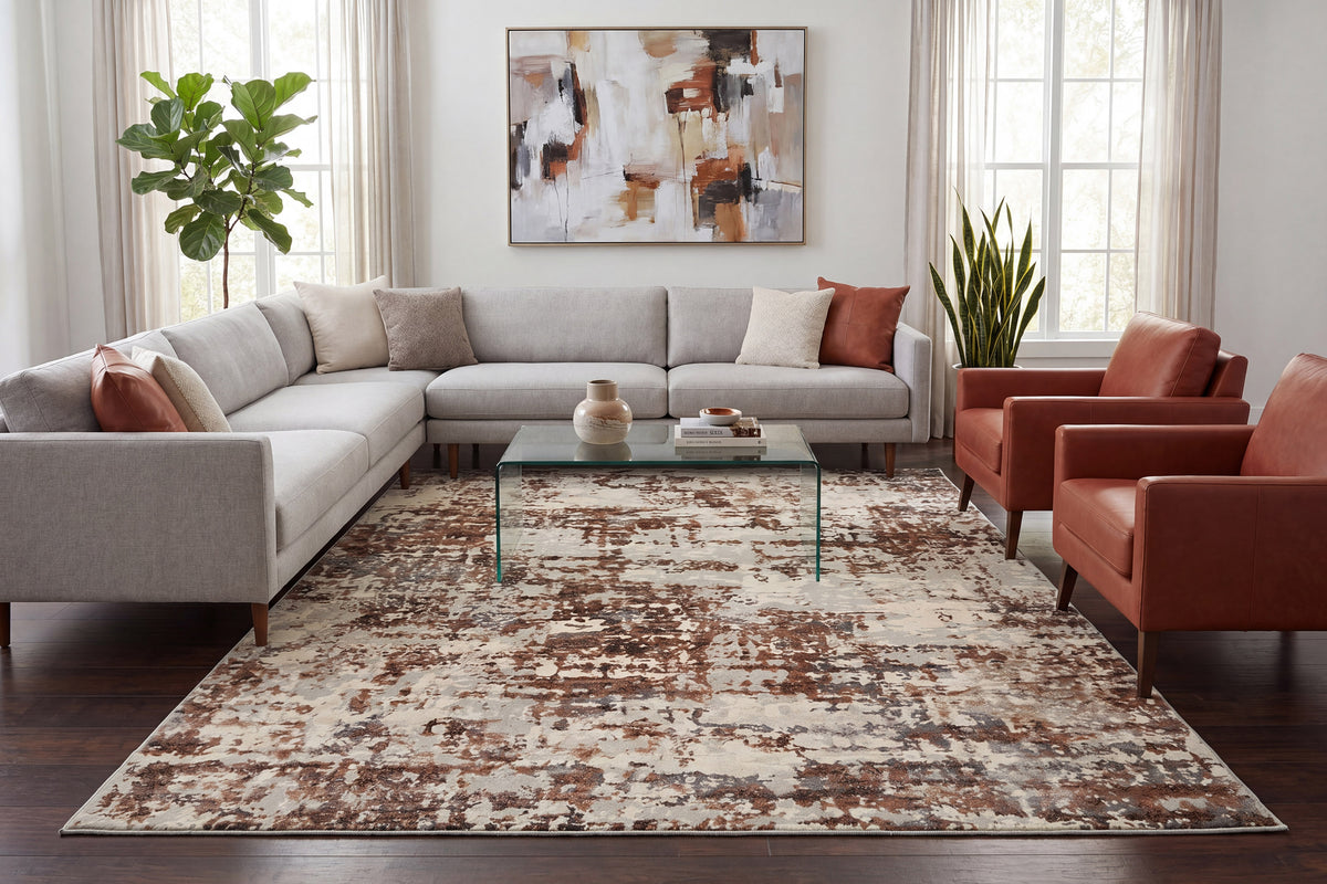 Couture 52016-1626 Ivory/Copper Area Rug