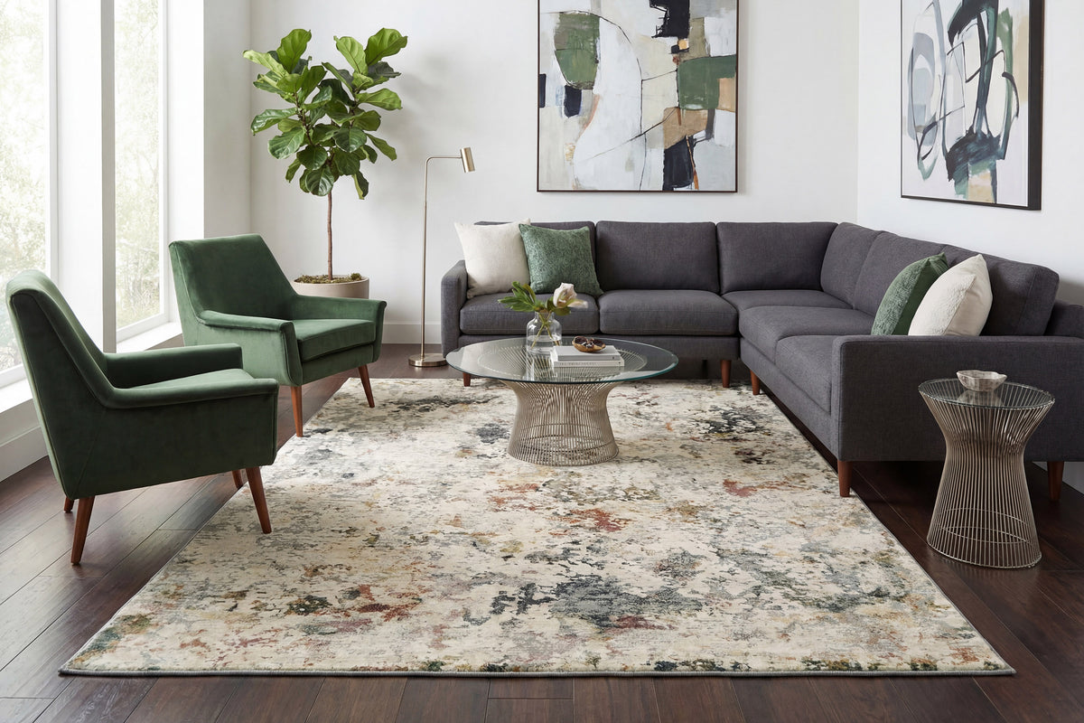 Couture 52023-6464 Grey/Blue Area Rug