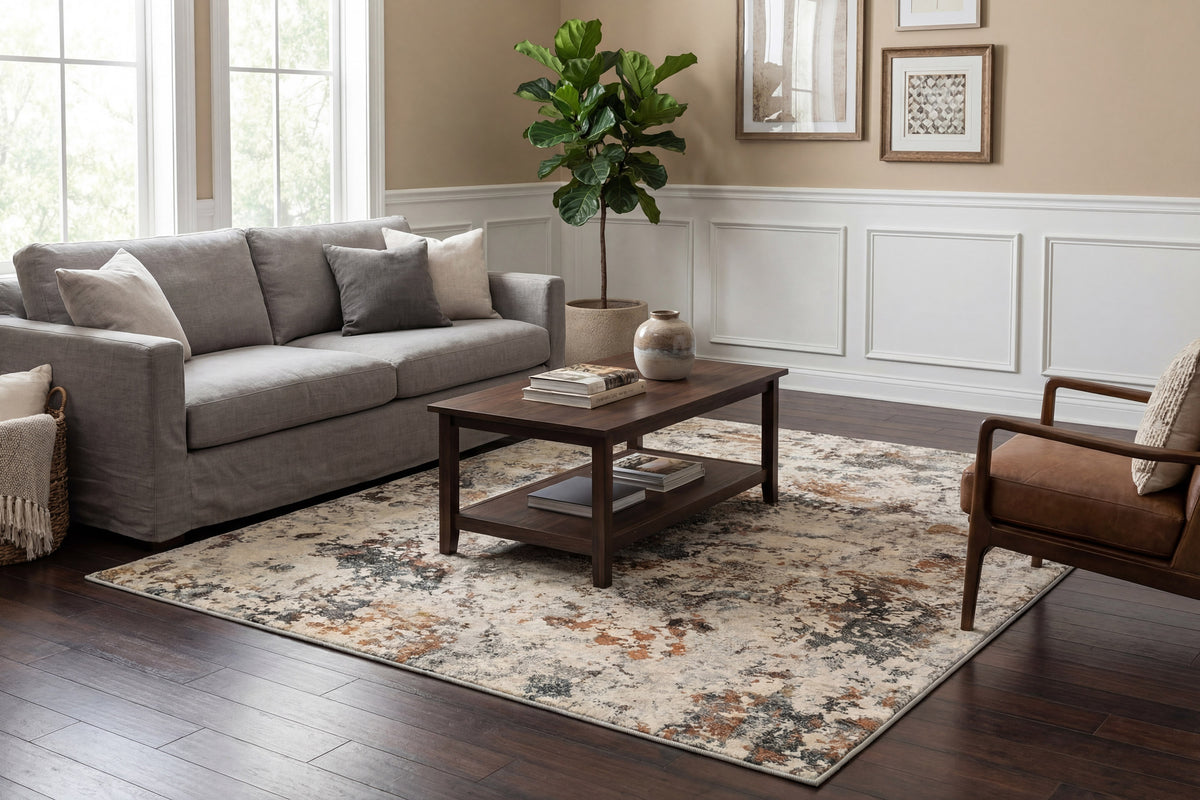 Couture 52023-6616 Ivory/Copper Area Rug