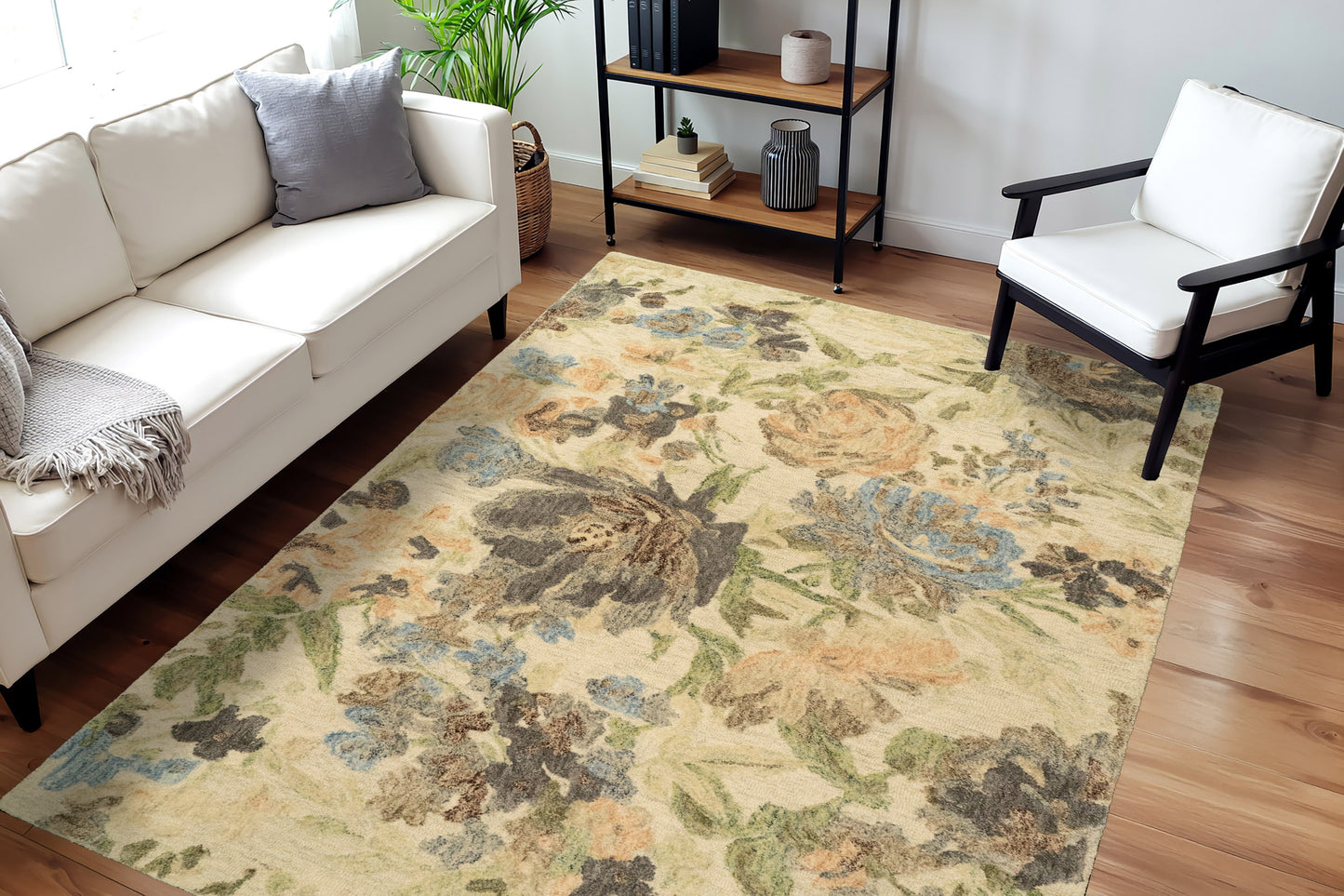Daisy 9080-199 Ivory/Multi Area Rug