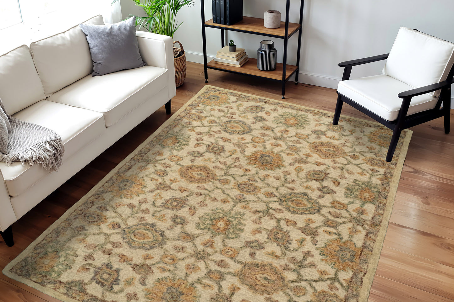Daisy 9084-199 Ivory/Multi Area Rug